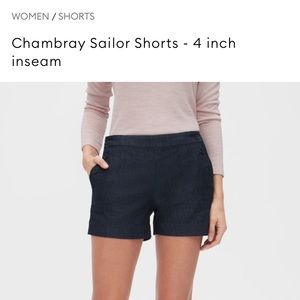 Banana Republic Chambray Sailor Shorts